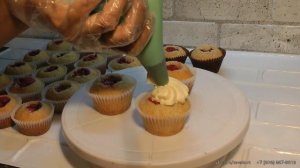Приготовление кексов. Кексы с кремом. Маффины. Капкейки. Cooking cupcakes. Muffins