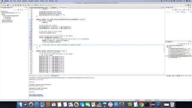 [Java] Implementing Tree Post Order Traversal Algorithm with Iterative solution смотреть онлайн