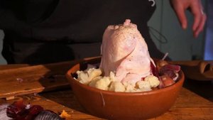 Курица со сборным гарниром
