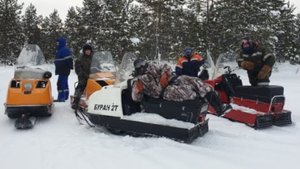 Российские снегоходы буран.