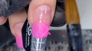 Мк  наращивание ногтей без опила. Омбре гелем. Градиент гелем.