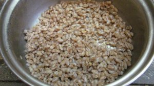 Колбаски с грибами и перловой кашей