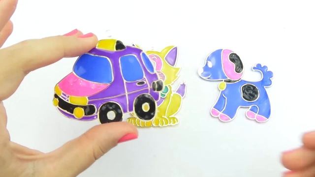 Витражи для детей, учимся раскрашивать смотреть онлайн