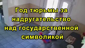 Год тюрьмы за надругательство над государственной символикой