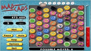 MAD CAPS (CLASSIC MODE) LEVEL EASY (A LITTLE CRAZY) GAME HOUSE