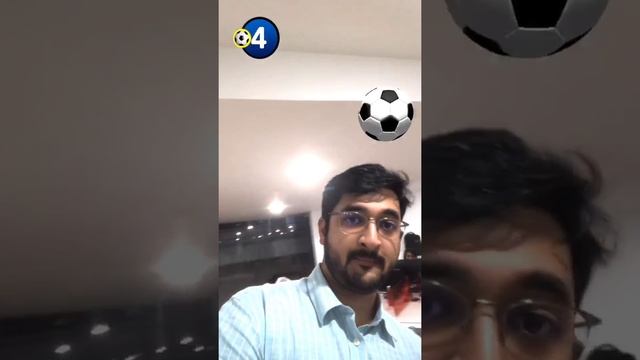 Facebook AR Camera Effect Filter Game for Soccer World Cup: AR Soccer Header Game