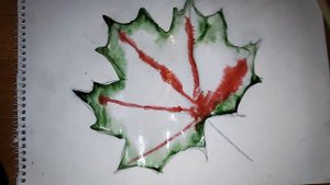 #2 Рисуем кленовый лист! Как нарисовать кленовый лист!