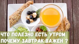 Почему завтрак важен? В какое время нужно завтракать и что?