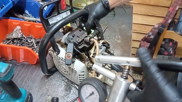 Stihl ms361 плохо заводится глохнет.