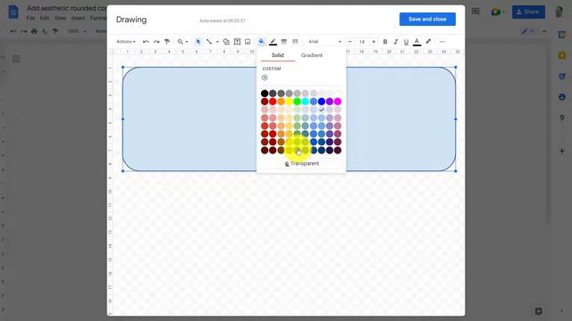 How to Create Pretty Tables in Google Docs Using Aesthetic Rounded Corners