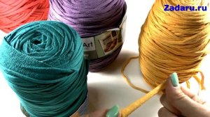 Видео-обзор. Трикотажная пряжа ленточная пряжа.