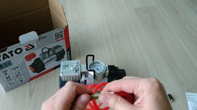 Pompowanie koła kompresor samochodowy 12V | Kompresor samochodowy YATO 73460 | Test kompresora смотреть онлайн