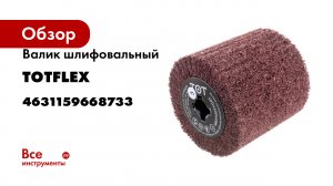 Валик шлифовальный (100х100х19 мм; AC COARSE) TOTFLEX 4631159668733
