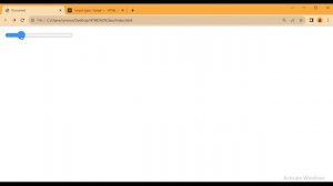 Range Input Element in HTML | html range slider.