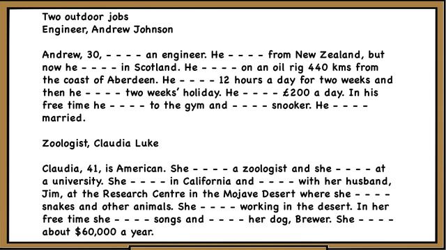 DICTATION EXERCISE (PRESENT SIMPLE) смотреть онлайн