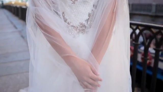 VIRTU ATELIER wedding dress - hand embroidered and elegant! Crystal rose смотреть онлайн