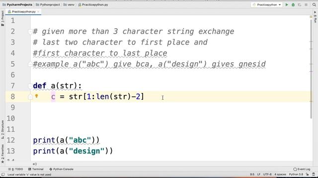 Python Practice Series 27 | Beginners | Level 1 | Basic | Exchange Character | Programming tutorial