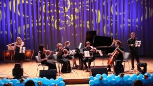 Гаврилин - "Часики" в переложении для струнного квартета, флейта, колокольчика и фортепиано