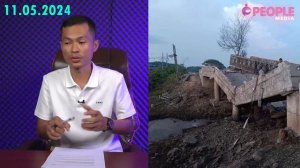 စောဘဦး လမ်းစဉ်ကြောင့် ရန်ကုန်-မော်လမြိုင်လမ်းပိုင်းရှိ ကျုံအိတ်တံတား ဖျက်ဆီးခံရ။ #KSO 11.05.24