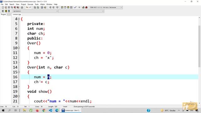 Constructor Overloading in C++(Urdu/Hindi)