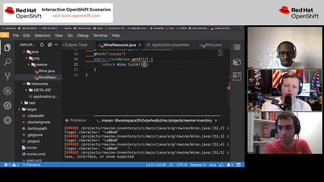 Creating applications using CodeReady Workspaces w/ Natale Vinto, Madou Coulibaly, and Chris Short