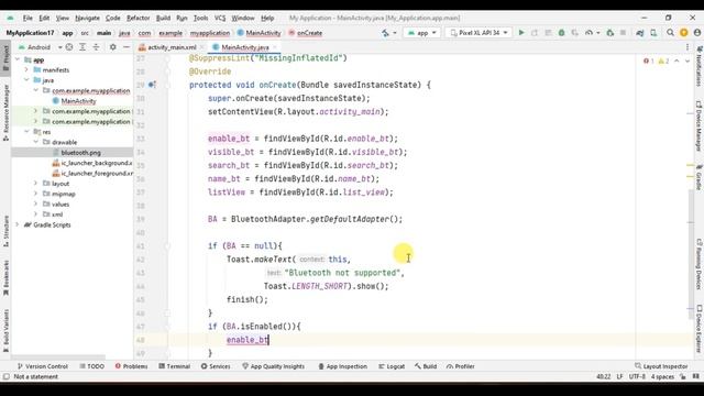 Simple Bluetooth Example Android Studio with Java смотреть онлайн