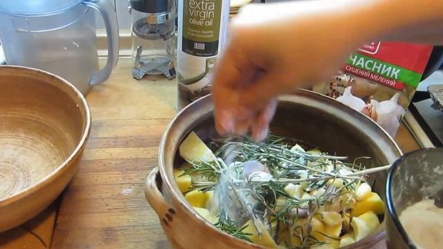 Как приготовить запеченный картофель с розмарином смотреть онлайн