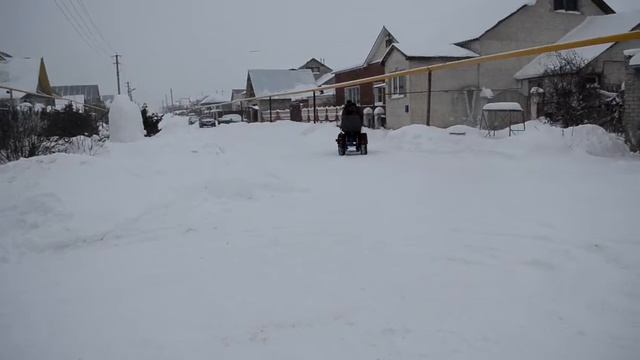 Покатушки на мотоблоке НМБ-1Н1 "Угра" с адаптером переломкой смотреть онлайн