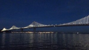 The Bay Lights San Francisco-Oakland Bay Bridge California (November 2018) [Timelapse]