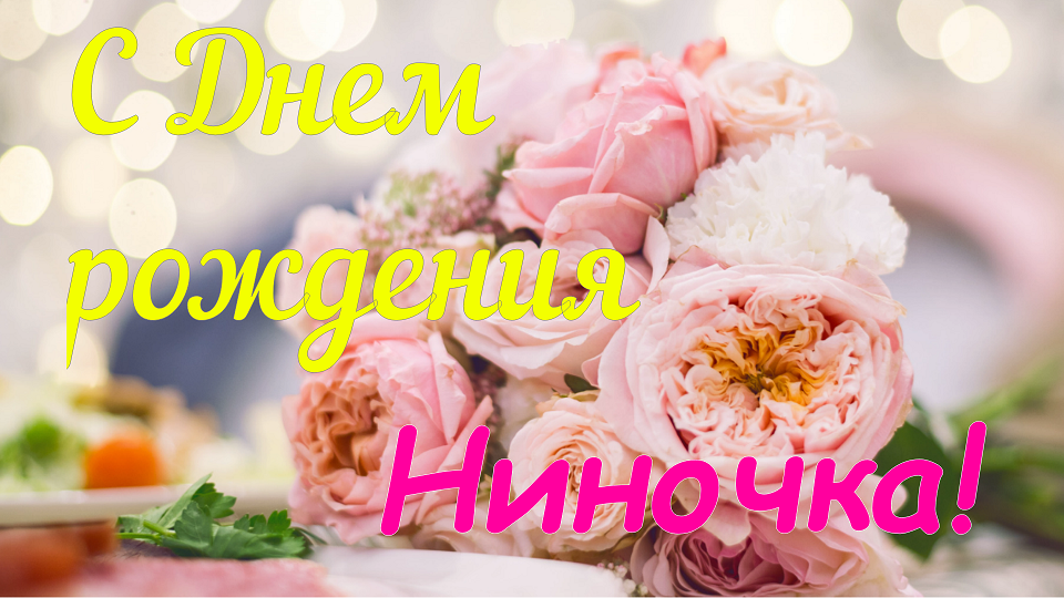 С днём рождения Нина