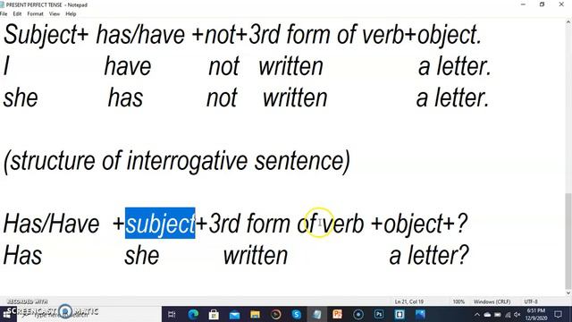 Present Perfect Tense. (.Simple/Negative and Interrogative)Intech solution смотреть онлайн
