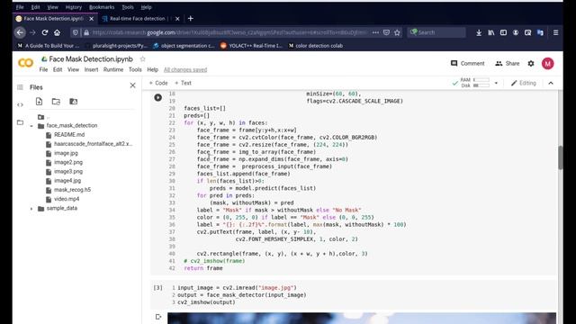 Face Mask Detection using Keras, Python & OpenCV - with source code (COLAB)