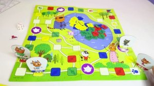 Настольная игра "Три кота. Рыболовы", компания "Звезда"