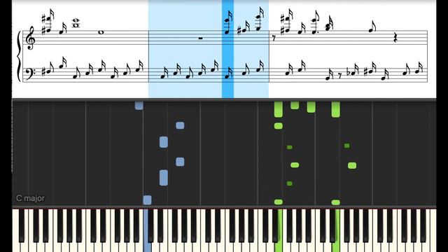 Umutsuz Aşk - Synthesia version #pianocover #pianotutorial #yalıçapkını