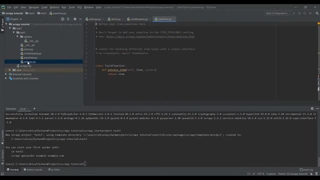 [1]WEB SCRAPING WITH SCRAPY || [1]GETTING STARTED || PYTHON IN HINDI. смотреть онлайн
