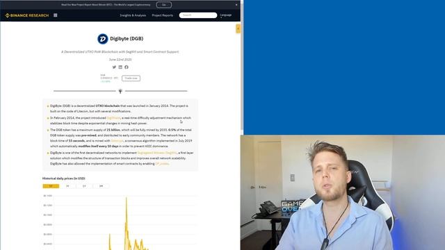 DigiByte Update - #205 - COVID19-Alert App, Docker from XVG dev, Binance listing DGB w/ BNB pairing смотреть онлайн