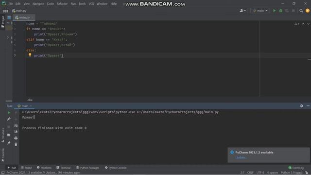 Урок 2.Условие в Python