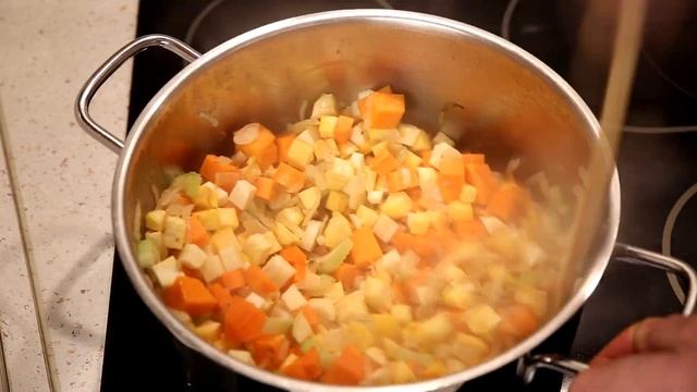 Овощной суп с перловкой и репой | Веганский рецепт