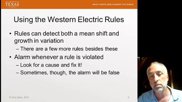 Lecture 33 (CHE 323) Statistical Process Control (SPC)