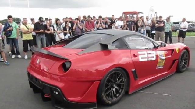 Ferrari 599 XX Idle and engine rev Awesome sound . Very Loud смотреть онлайн