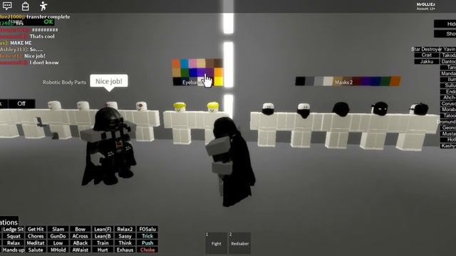 How to make Darth vader and kylo ren in roblox! (SWFO) смотреть онлайн