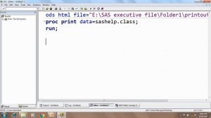 Basic SAS programming topic 11-   ODS and HTML