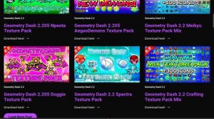 Как скачать текстур пак для Geometry dash?