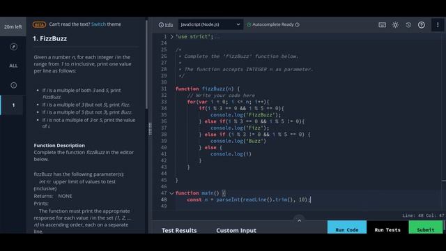 HackerRank Question - FizzBuzz смотреть онлайн