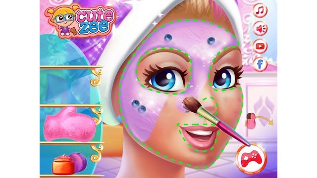 NEW Игры для детей—Disney Принцесса Супер барби Спа день—Мультик Онлайн видео игры для девочек смотреть онлайн