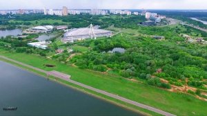 Гребной канал (Москва с высоты птичьего полета) 4К