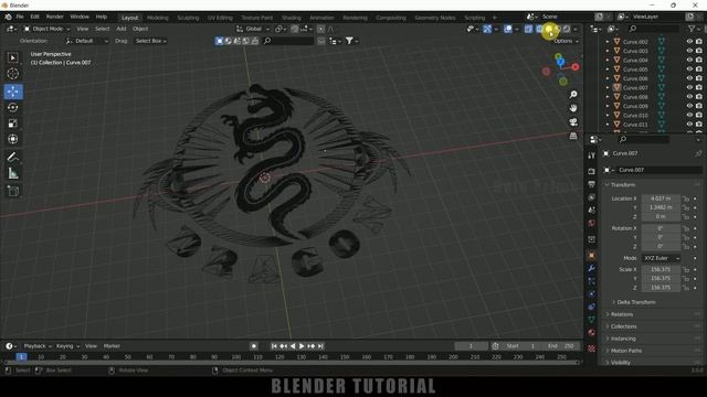 Convert 2D Logo to 3D | Blender 3.0 tutorial смотреть онлайн