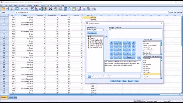 Identifying Multivariate Outliers with Mahalanobis Distance in SPSS смотреть онлайн