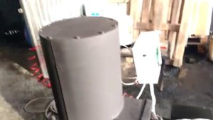 Котел КДО на отработке с автоматической горелкой ГНОМ 50 квт