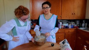 We made Victorian work dress, and tested it with non Victorian baking | Do Victorian aprons work?